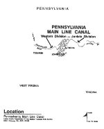 "Pennsylvania Main Line Canal," Location Map, 1993